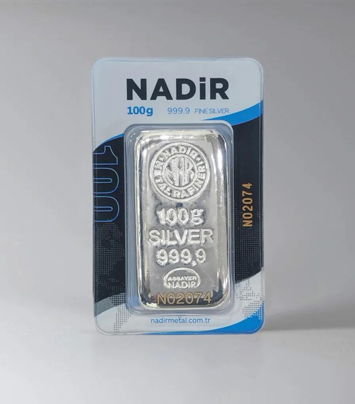 100 Gr Gümüş Külçe (Döküm 999.9)